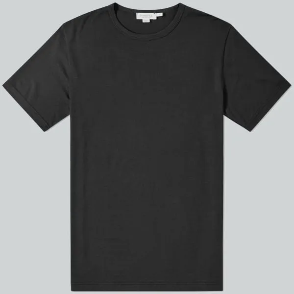 Sunspel Classic Crew Neck T-Shirt Black