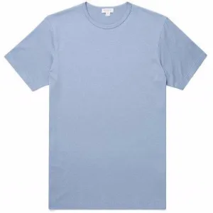 Sunspel Classic Crew T-Shirt Blue Sky