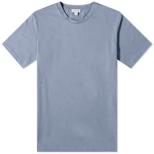 Sunspel Classic Crew T Shirt Blue Slate