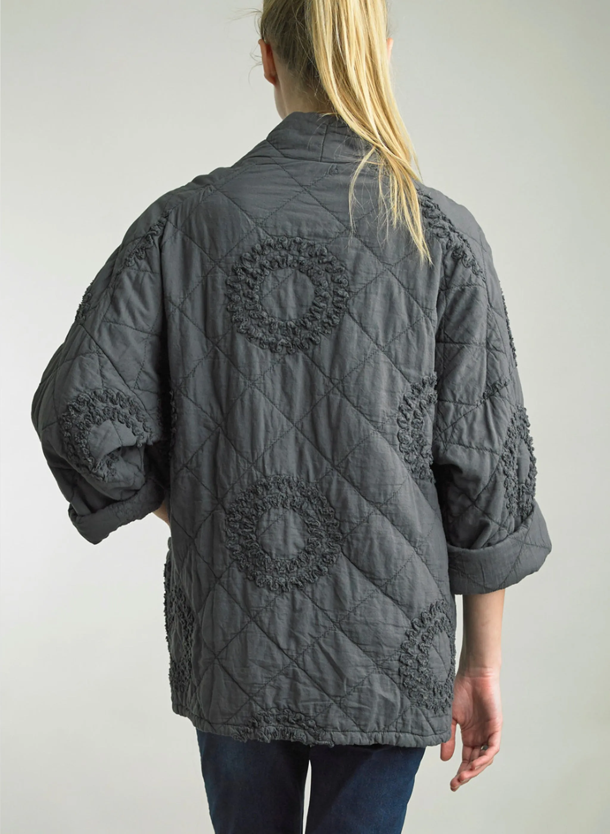 Tempo Paris - Quilt EMB Jacket - Gray