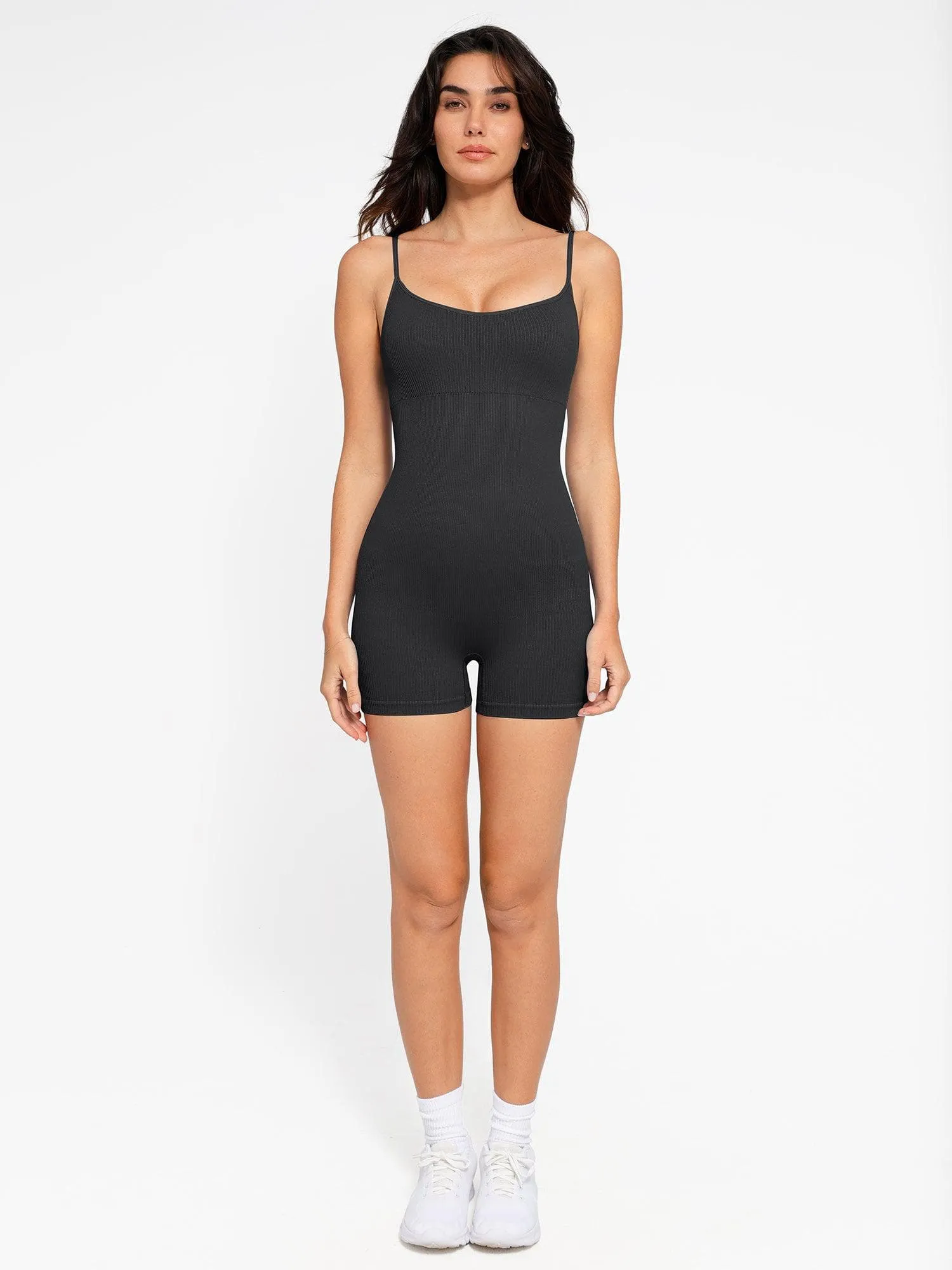 The Shapewear Romper Seamless Ribbed Tank