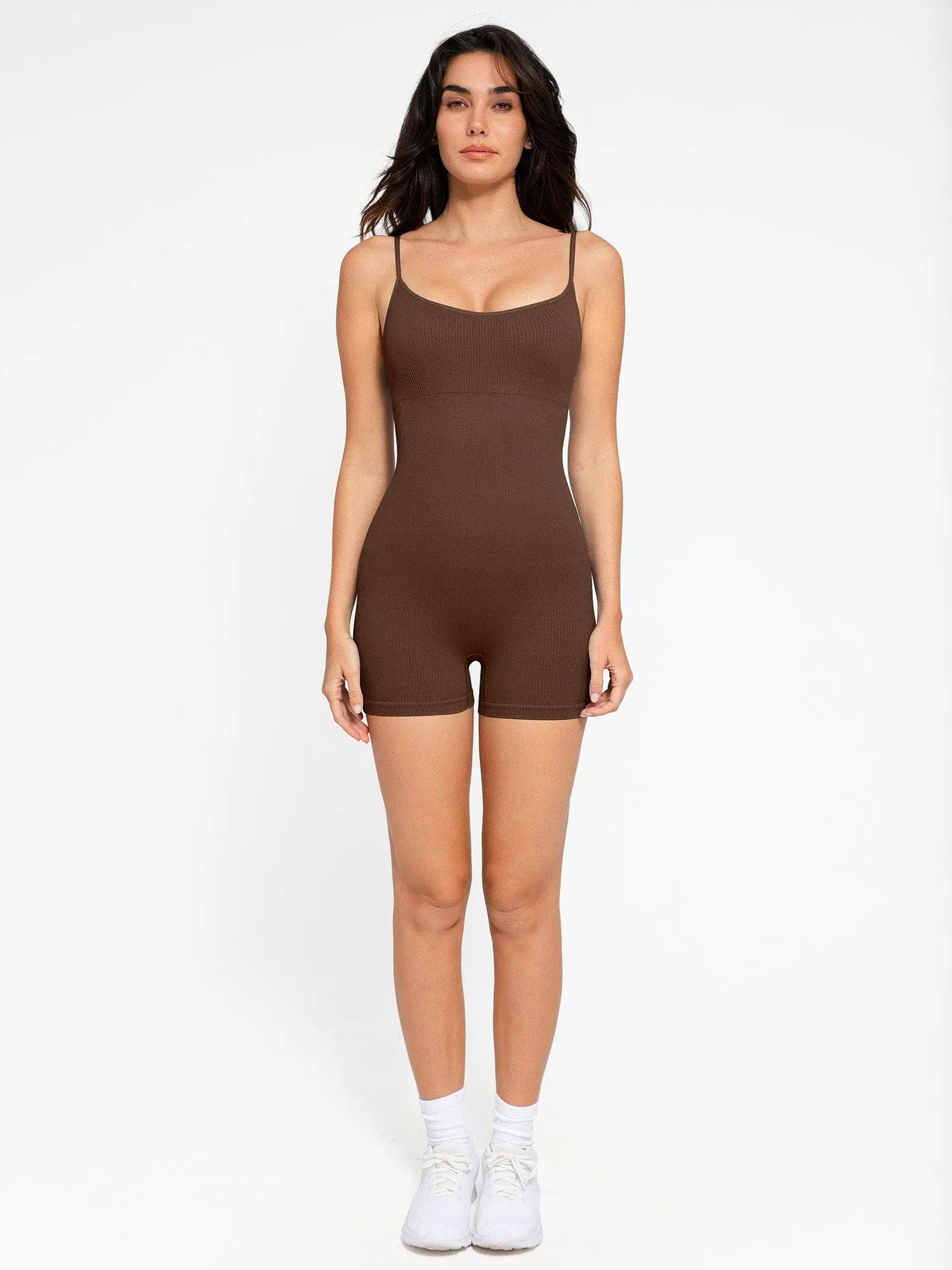 The Shapewear Romper Seamless Ribbed Tank