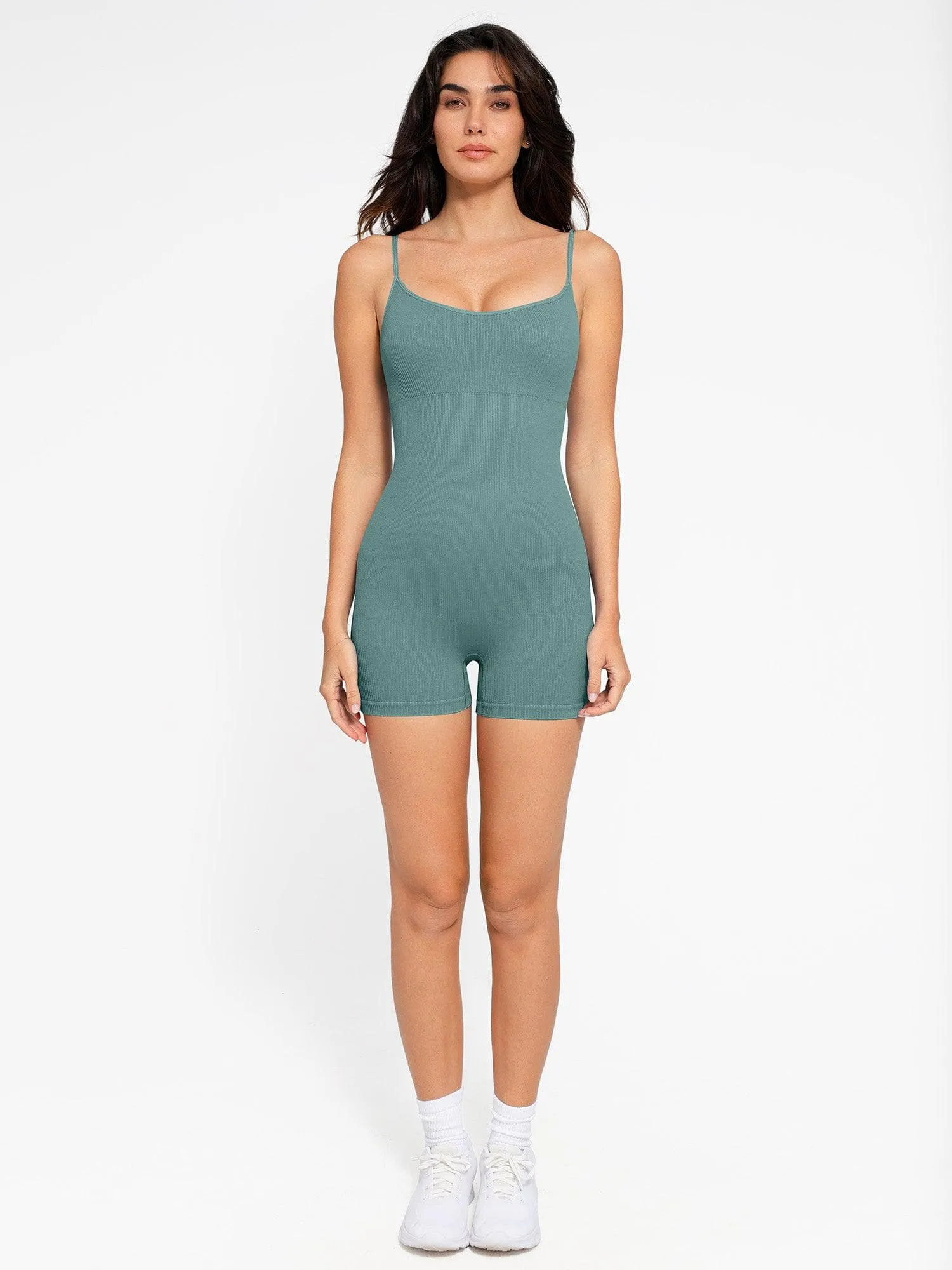 The Shapewear Romper Seamless Ribbed Tank