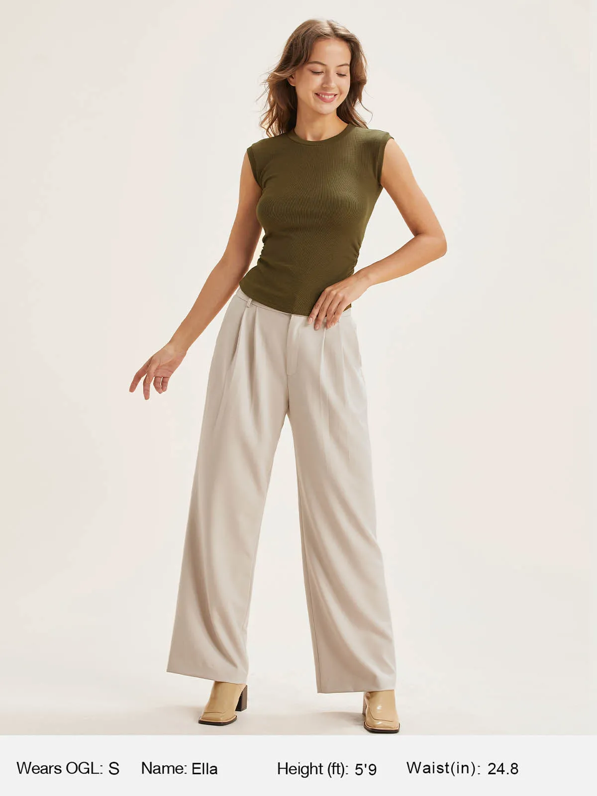Thermal Crew Ruched Side T-Shirt