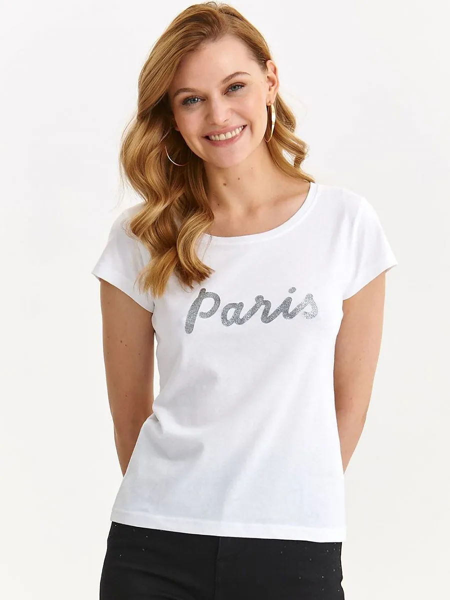 Top Secret Wht Paris T-Shirt