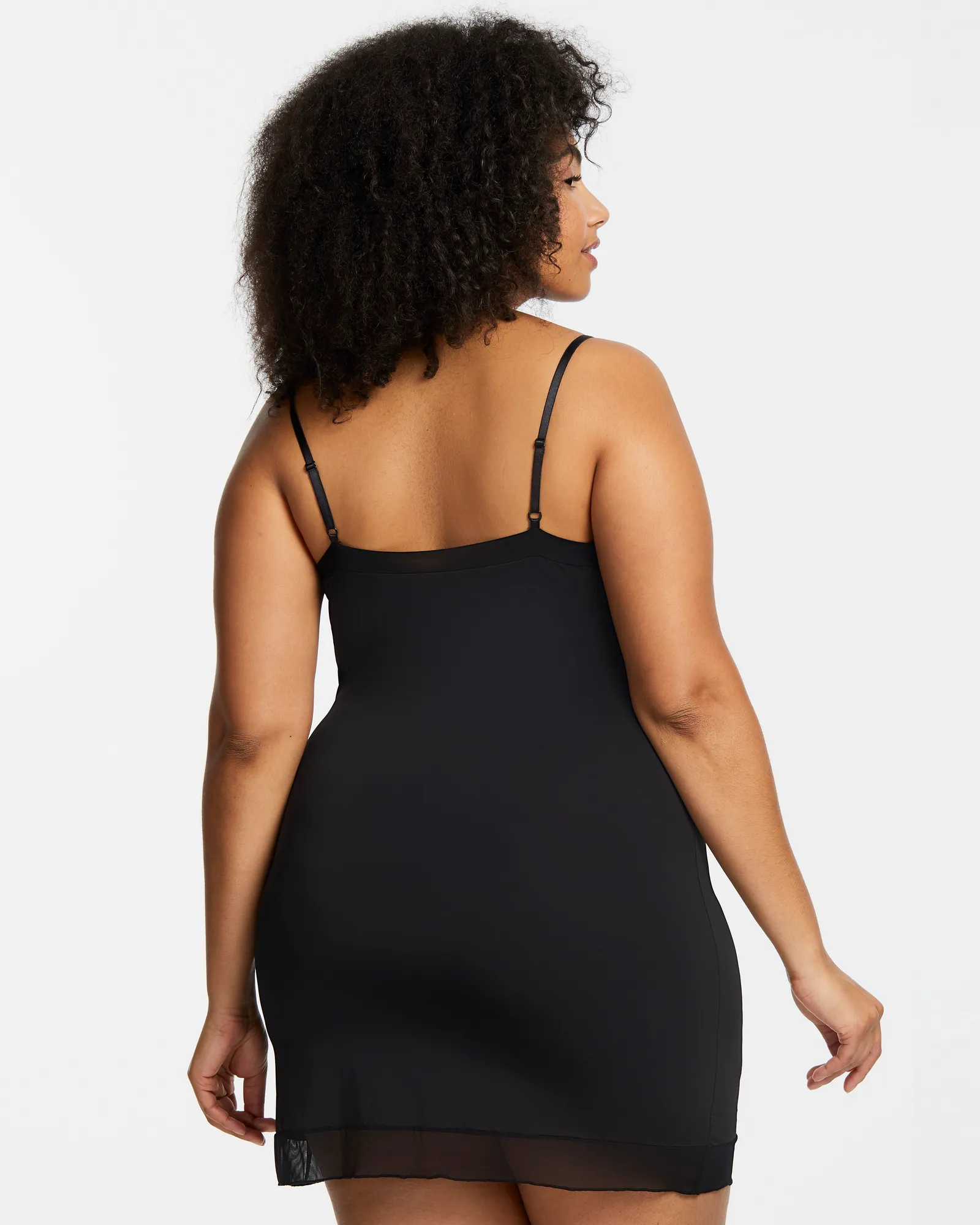 Tracey Mid-Thigh Slip | Black