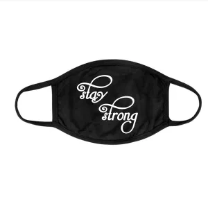 Two Layer Cotton Glitter Stay Strong Face Mask