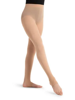 Ultra Soft Self Knit Waistband Stirrup Tight - Girls
