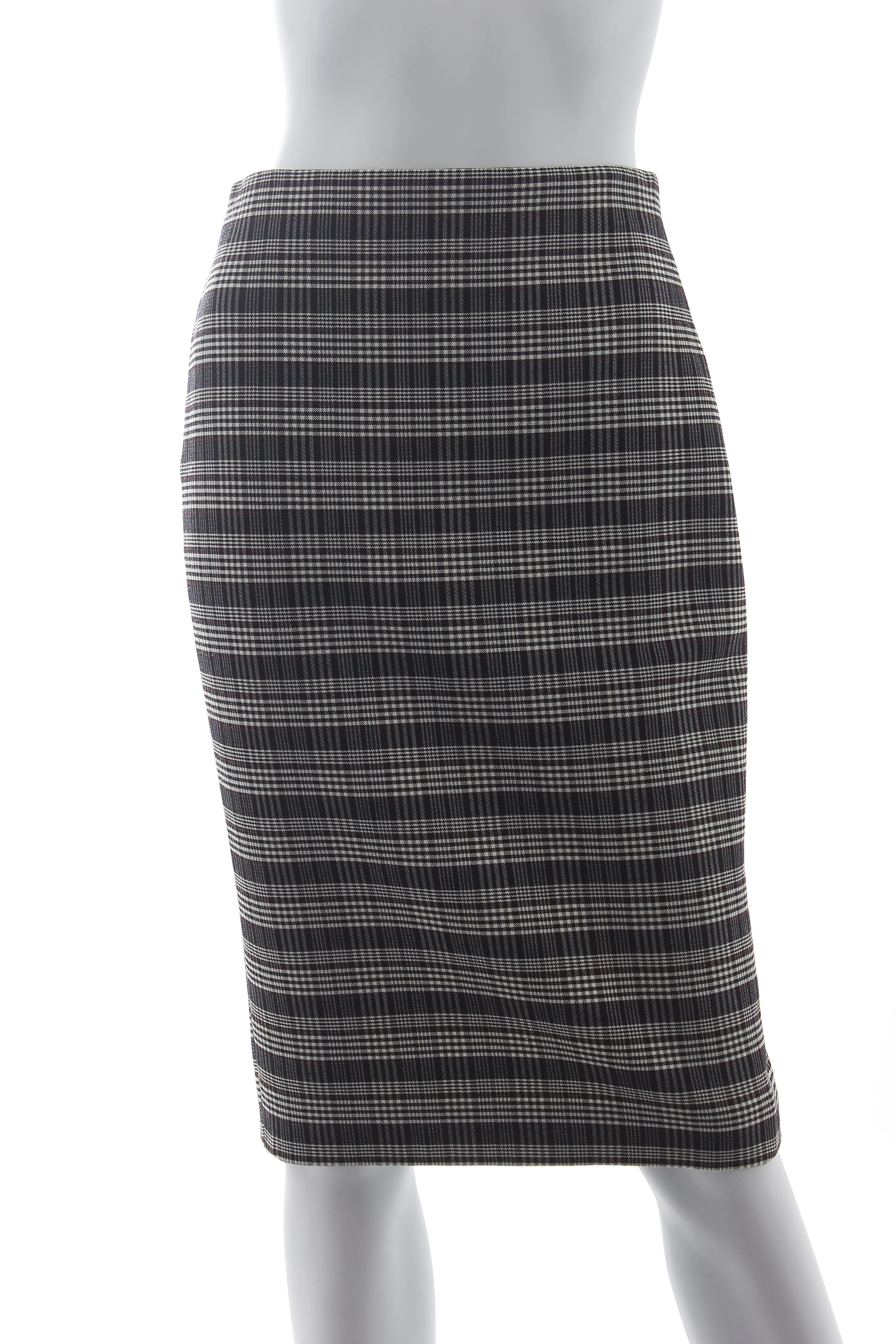 Victoria Beckham Check Wool-Blend Skirt
