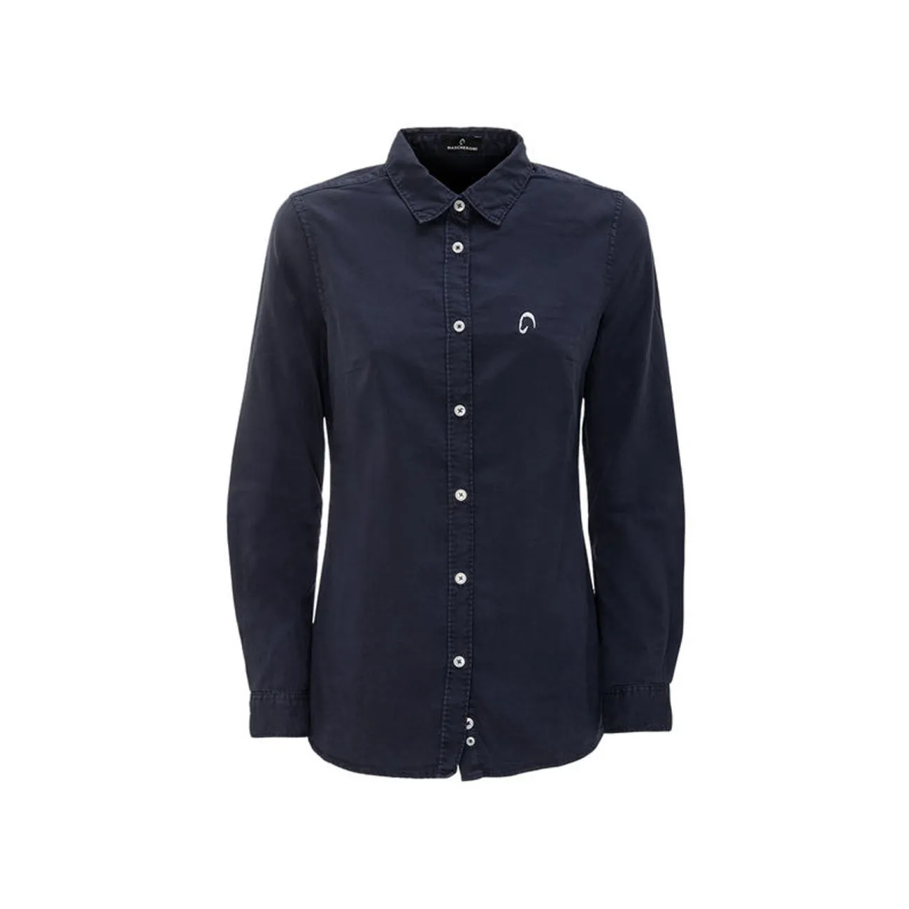 WOMEN&#x27;S CLASSIC SHIRT NAVY BLUE