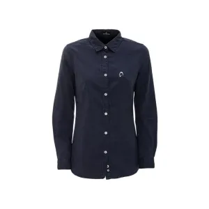 WOMEN&#x27;S CLASSIC SHIRT NAVY BLUE
