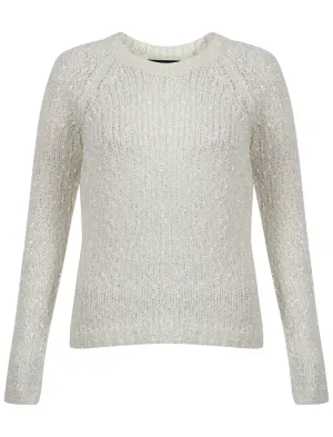 Womens Amara Reya Tulip Cream Crew Neck Jumper
