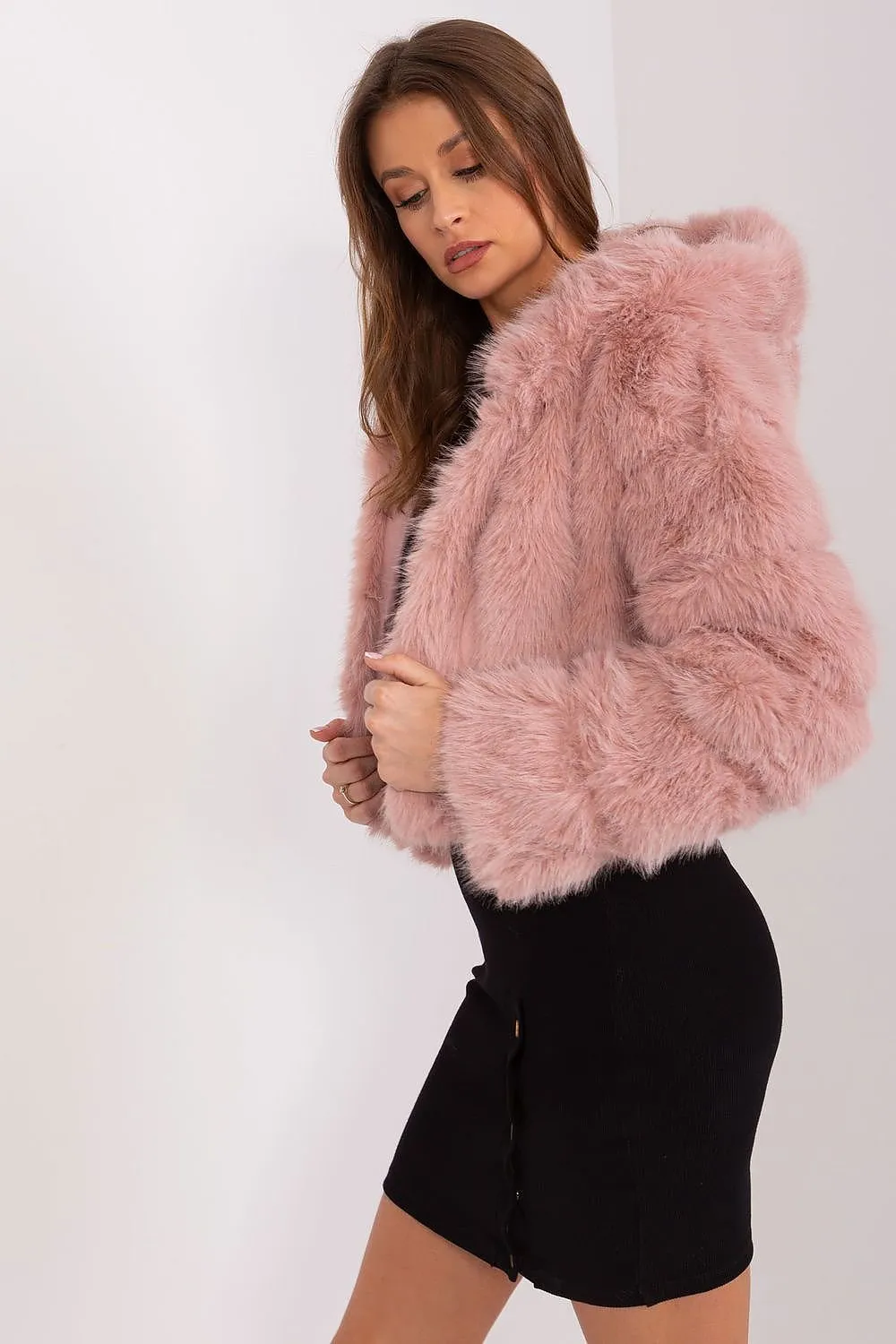 Womens Lightweight Fur-Style Spring Jacket