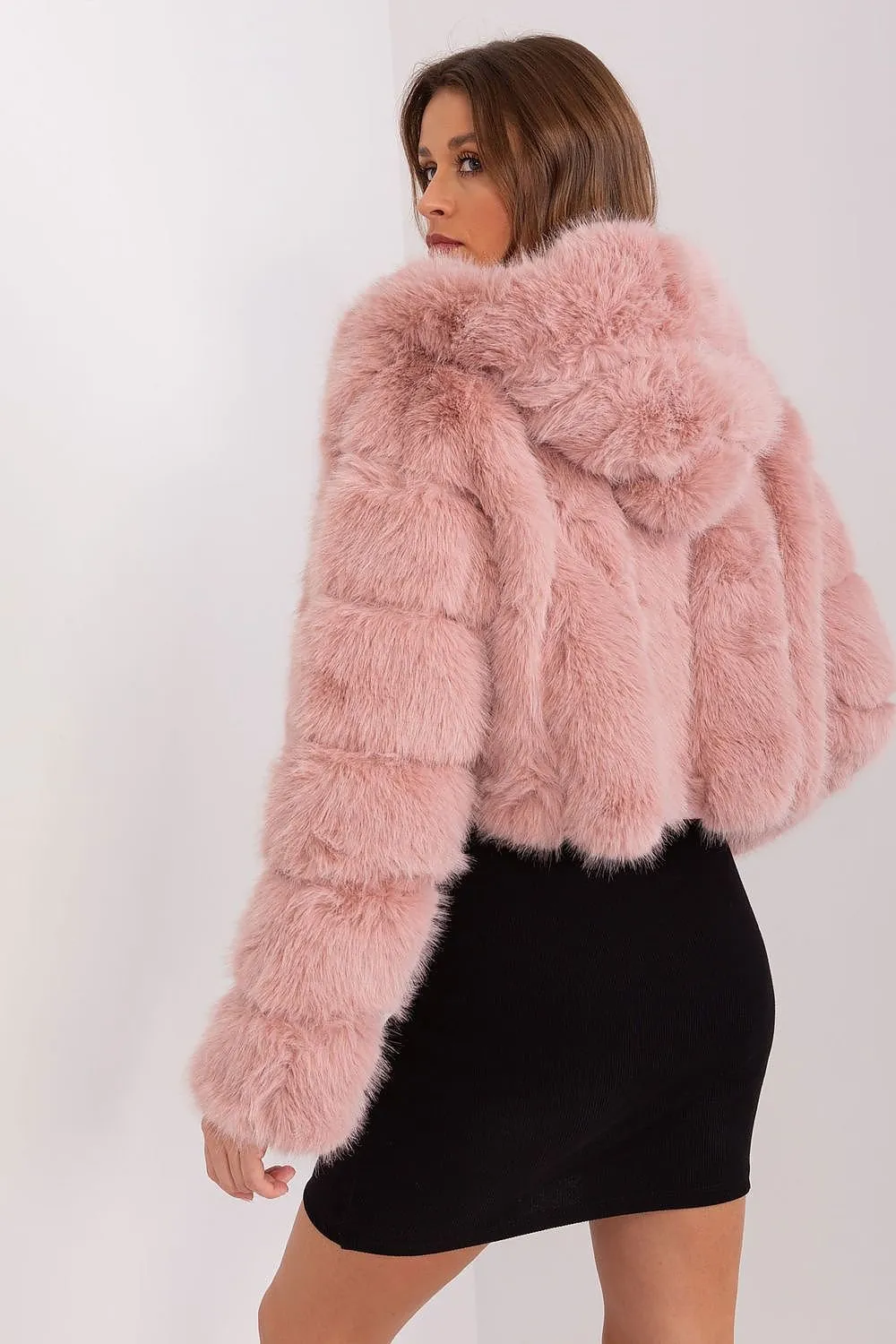 Womens Lightweight Fur-Style Spring Jacket