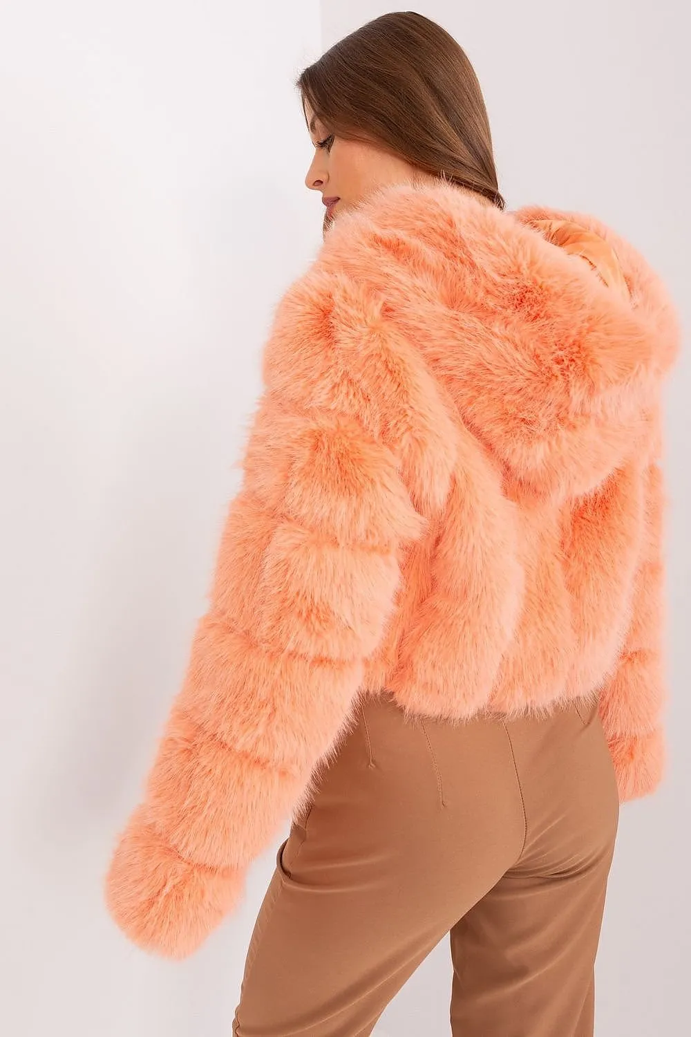Womens Lightweight Fur-Style Spring Jacket