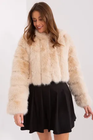 Womens Lightweight Fur-Style Spring Jacket