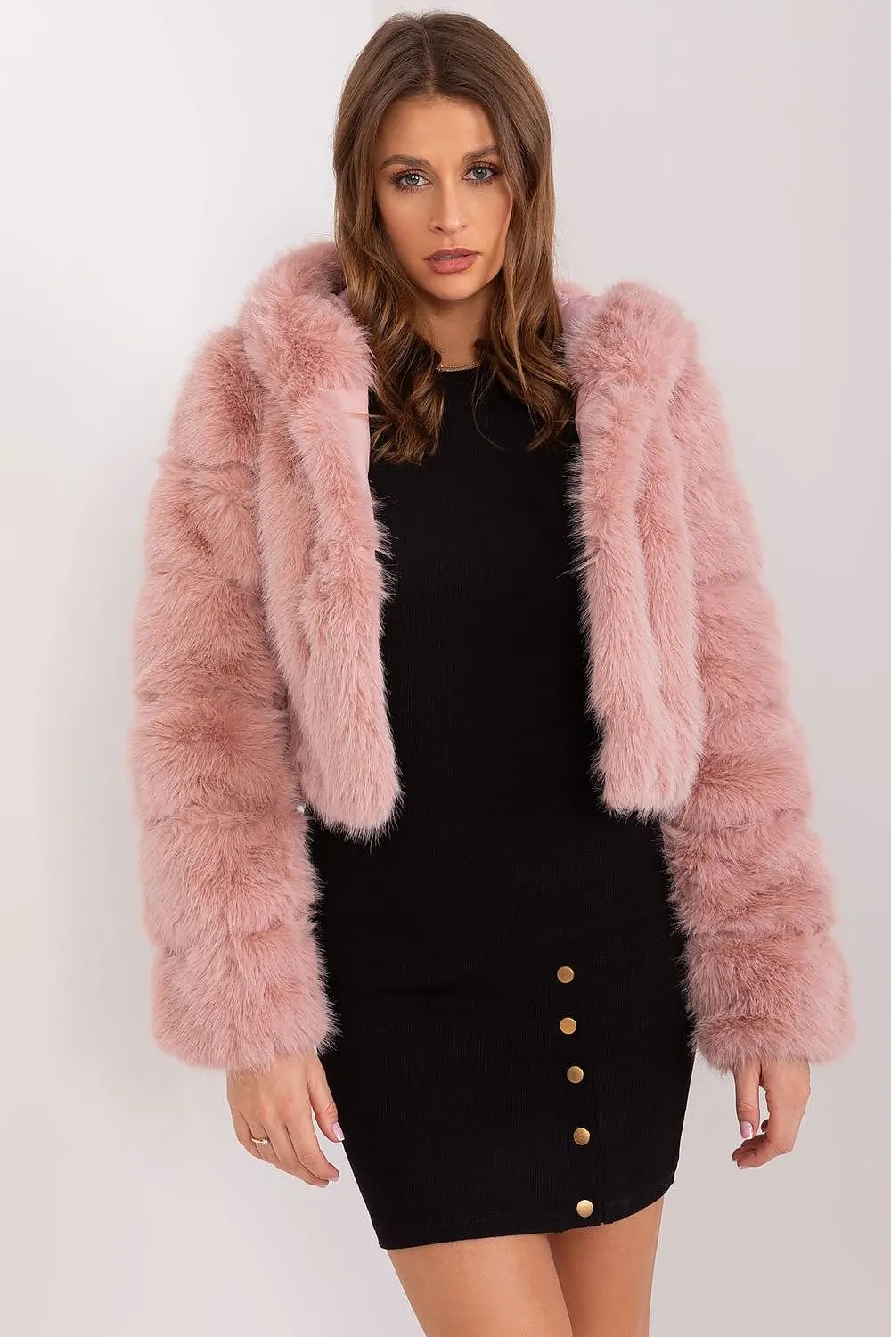 Womens Lightweight Fur-Style Spring Jacket