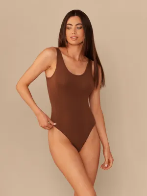 Women's Modal Bodysuit | Walnut Shell