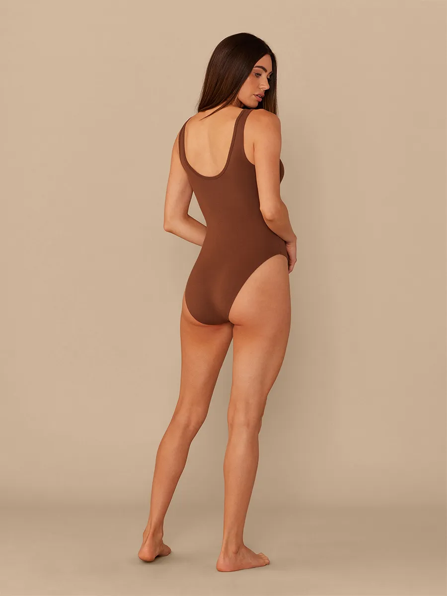 Women's Modal Bodysuit | Walnut Shell