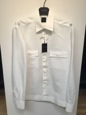 XACUS 2 Pocket Shirt Linen White