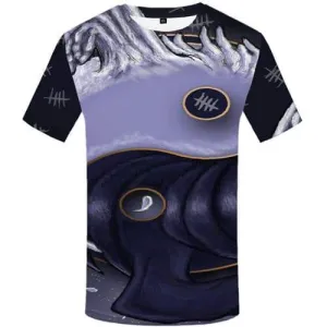 Yin Yang T shirts Men Harajuku T shirts Funny Gossip Tshirts Cool Fish Tshirts Casual Animal Tshirt Anime Short Sleeve Punk Rock