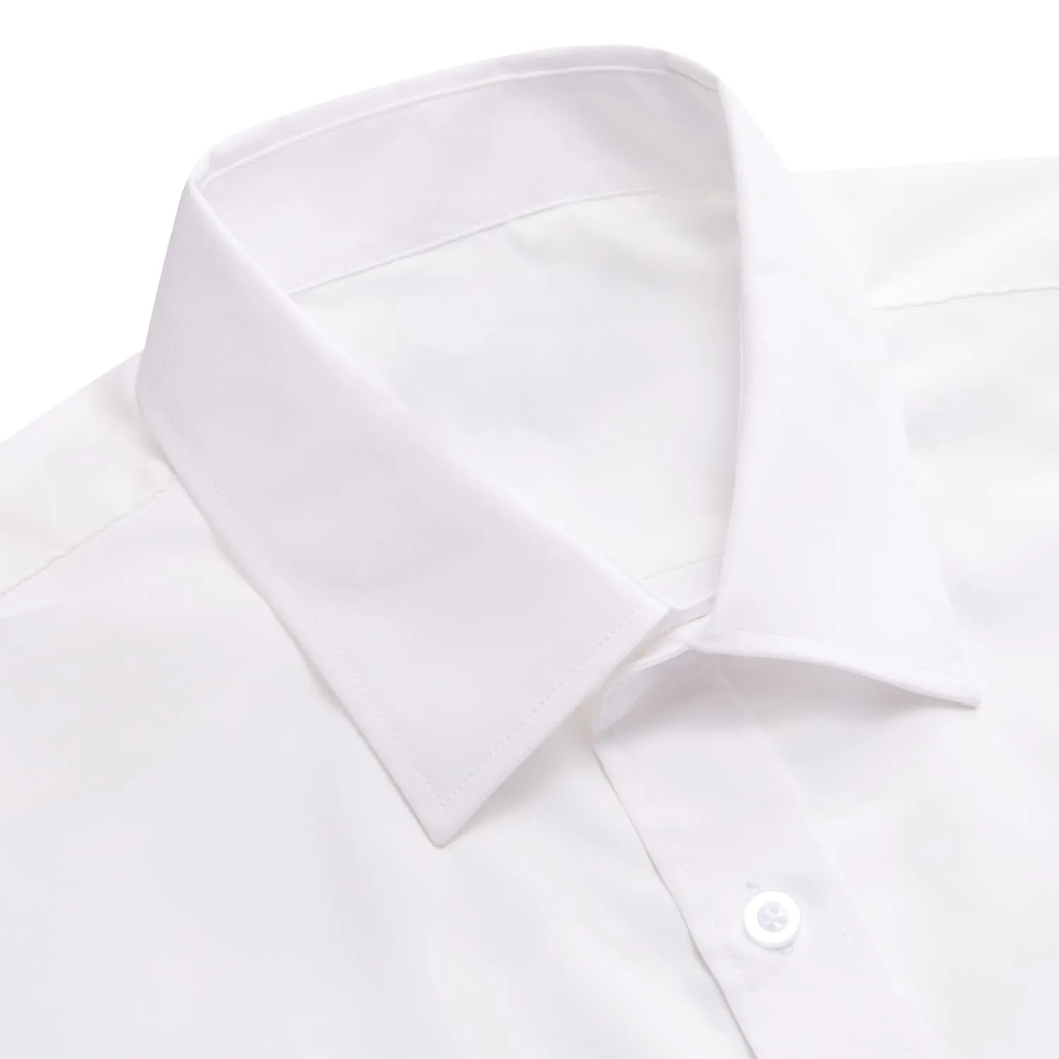 YourTies White Solid Long Sleeve Shirt with Orchid Purple Paisley Silk Tie for Men
